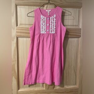 Matilda Jane daydream Pink Sleeveless linen Dress with Ruffle Detail 14